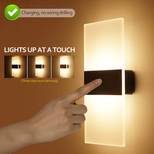 Indoor Motion Sensing Wall Lamp – USB Rechargeable
