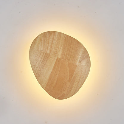 Log Art Wall Lamp – Nordic Minimalist Wooden Light