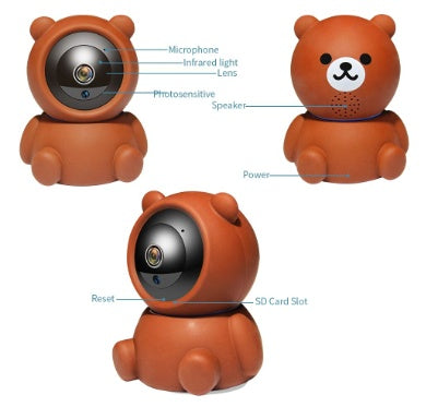 Bear 1080P WiFi IP Security Camera – Auto Tracking & Night Vision