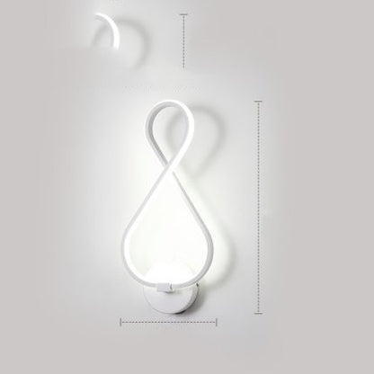 LED Nordic Minimalist Wall Lamp – Bedroom & Bedside Lighting