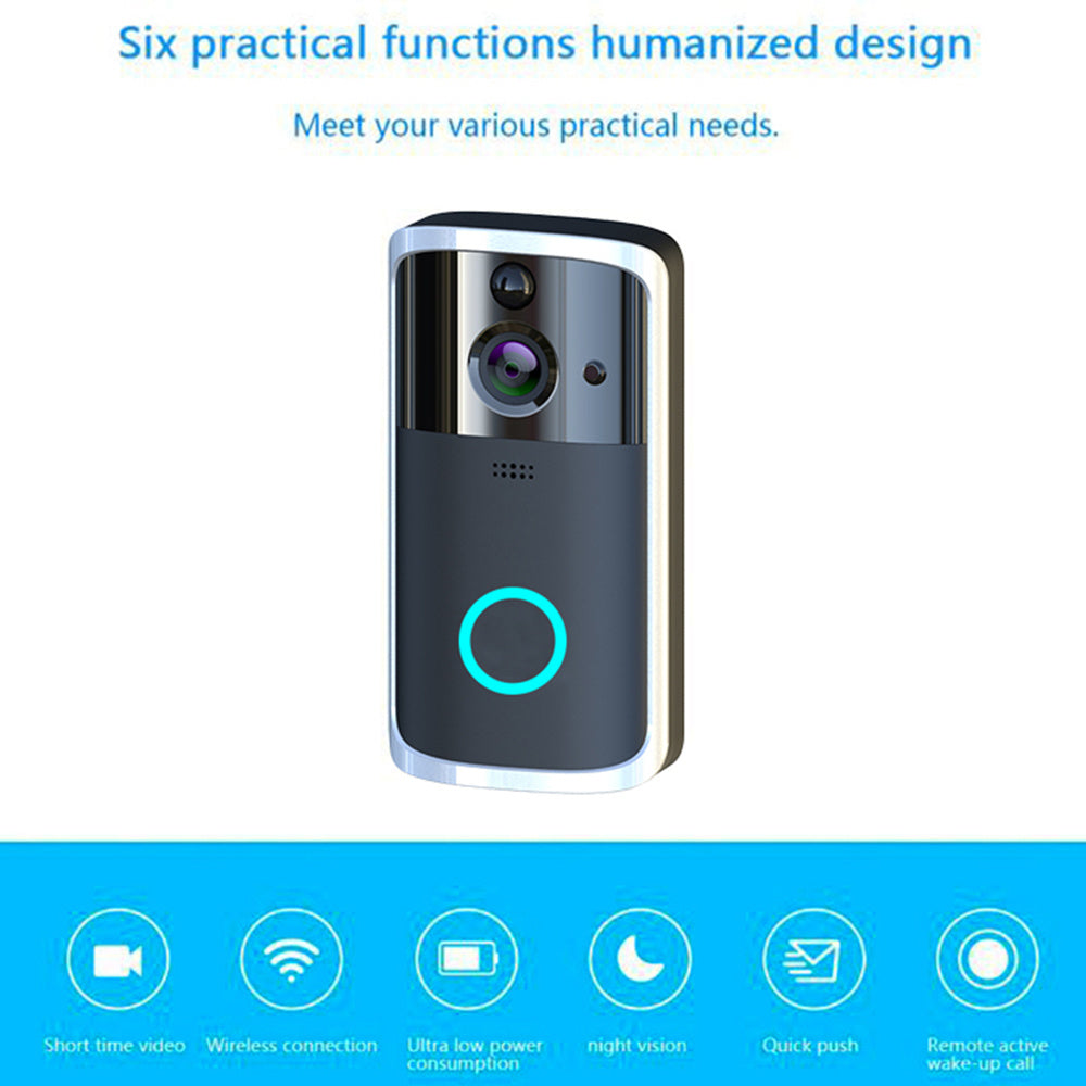 WiFi Smart Video Doorbell Camera – HD Security with Two-Way Audio