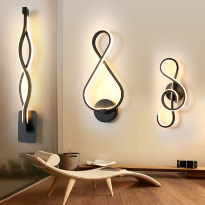 LED Nordic Minimalist Wall Lamp – Bedroom & Bedside Lighting
