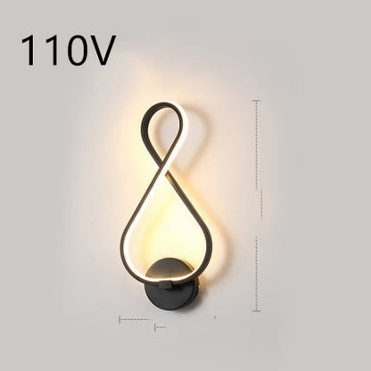 LED Nordic Minimalist Wall Lamp – Bedroom & Bedside Lighting
