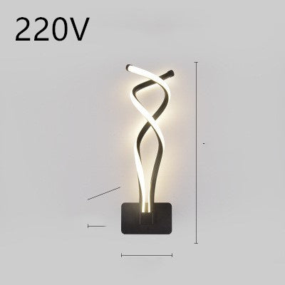 LED Nordic Minimalist Wall Lamp – Bedroom & Bedside Lighting
