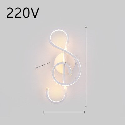 LED Nordic Minimalist Wall Lamp – Bedroom & Bedside Lighting