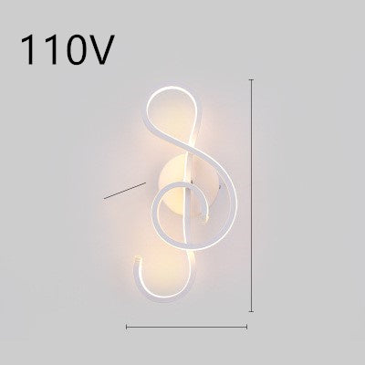 LED Nordic Minimalist Wall Lamp – Bedroom & Bedside Lighting