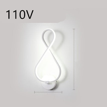 LED Nordic Minimalist Wall Lamp – Bedroom & Bedside Lighting