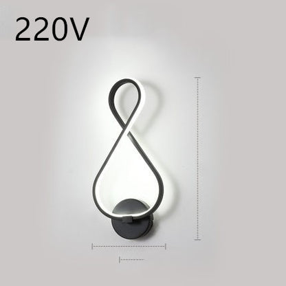 LED Nordic Minimalist Wall Lamp – Bedroom & Bedside Lighting